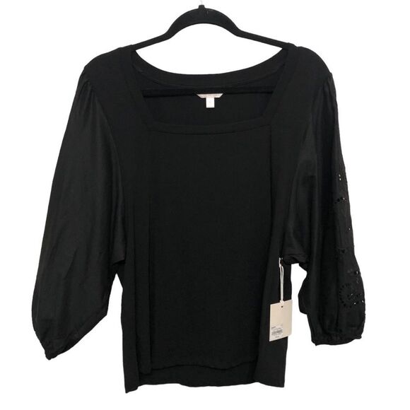 LC Lauren Conrad Black Blouse - Picture 1 of 10